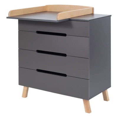 Комод пеленальный с органайзером Rant Indy Pro 800/4 Moon Grey 01